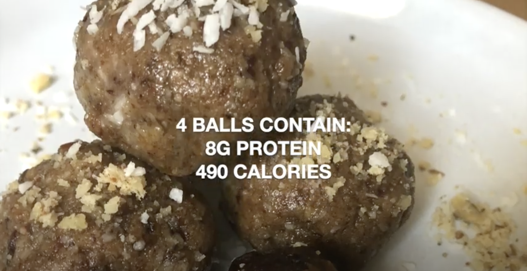thumbnail dateballs - Coconut Date Balls Recipe Using ENU Pro3+ Nutritional Powder